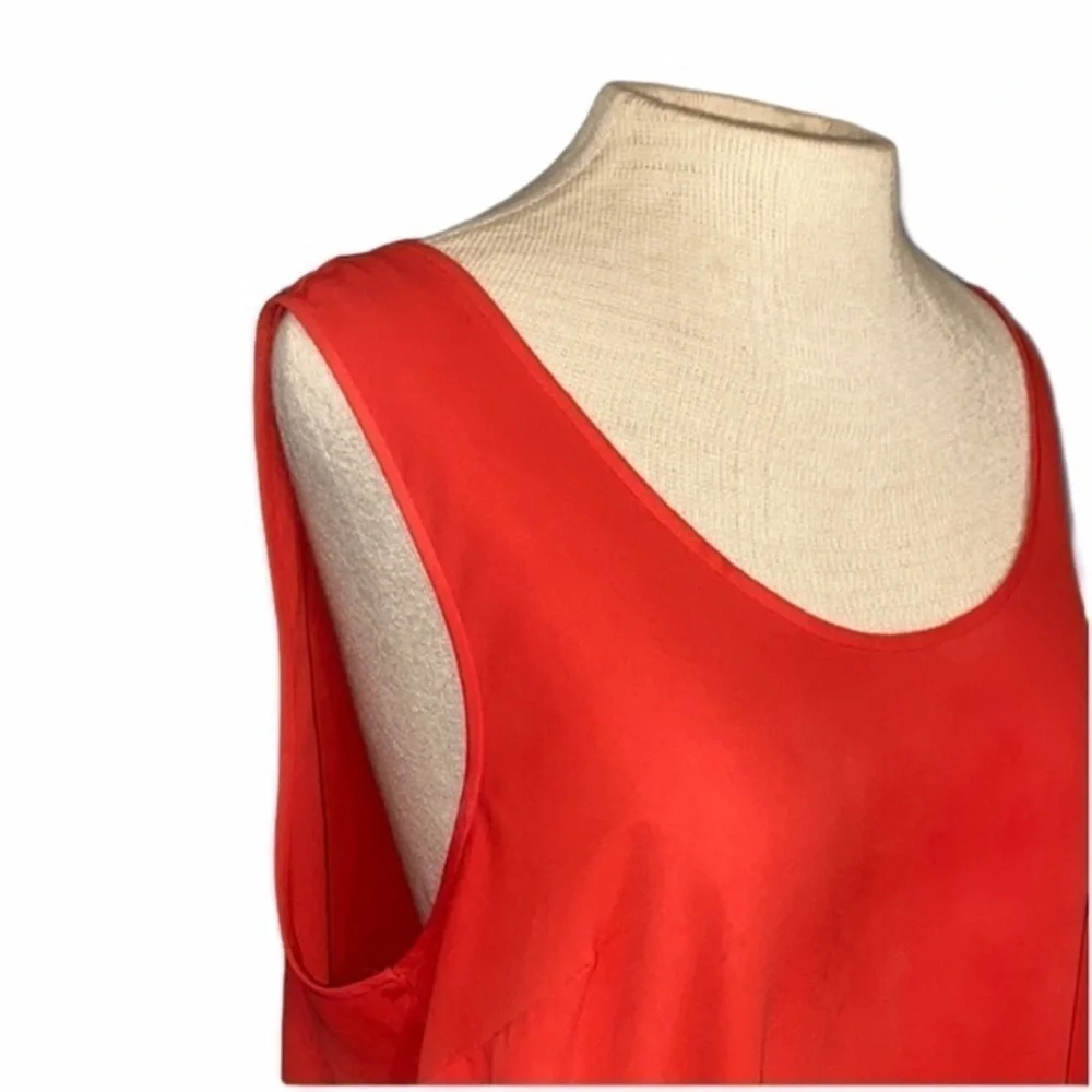 J.Crew sleeveless high-low top size 14,Orange